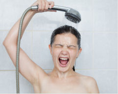 cold shower after a hot steamy session